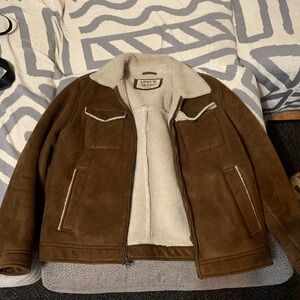 Levi's Men's Brown Sherpa-Lined Jacket